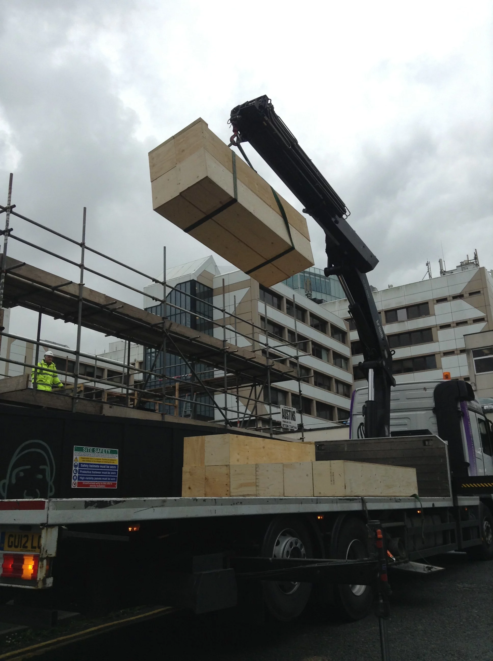 The Waste House during construction (Photo: BBM)