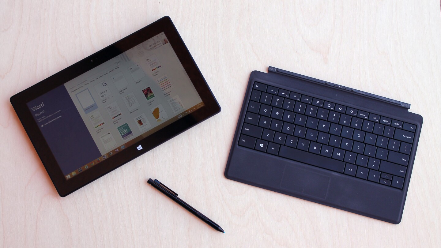 The Surface Pro 2, with Type Cover 2