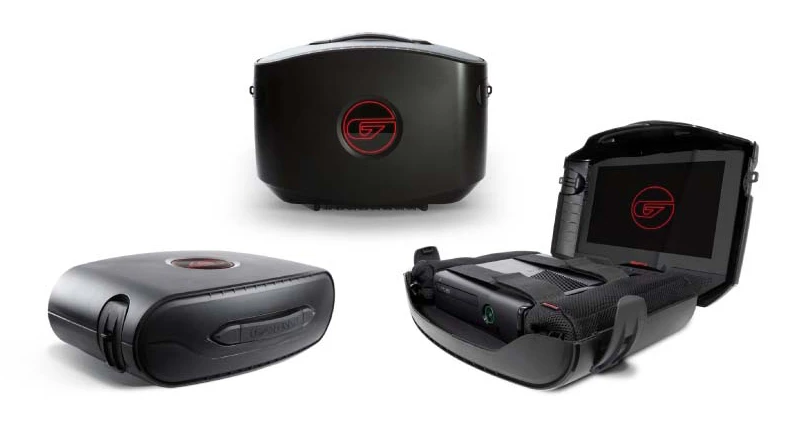 The GAEMS G155 hard shell case is designed to prevent damage from minor bumps and scrapes, while a foam base and straps keep an Xbox 360 or PS3 Slim firmly in place