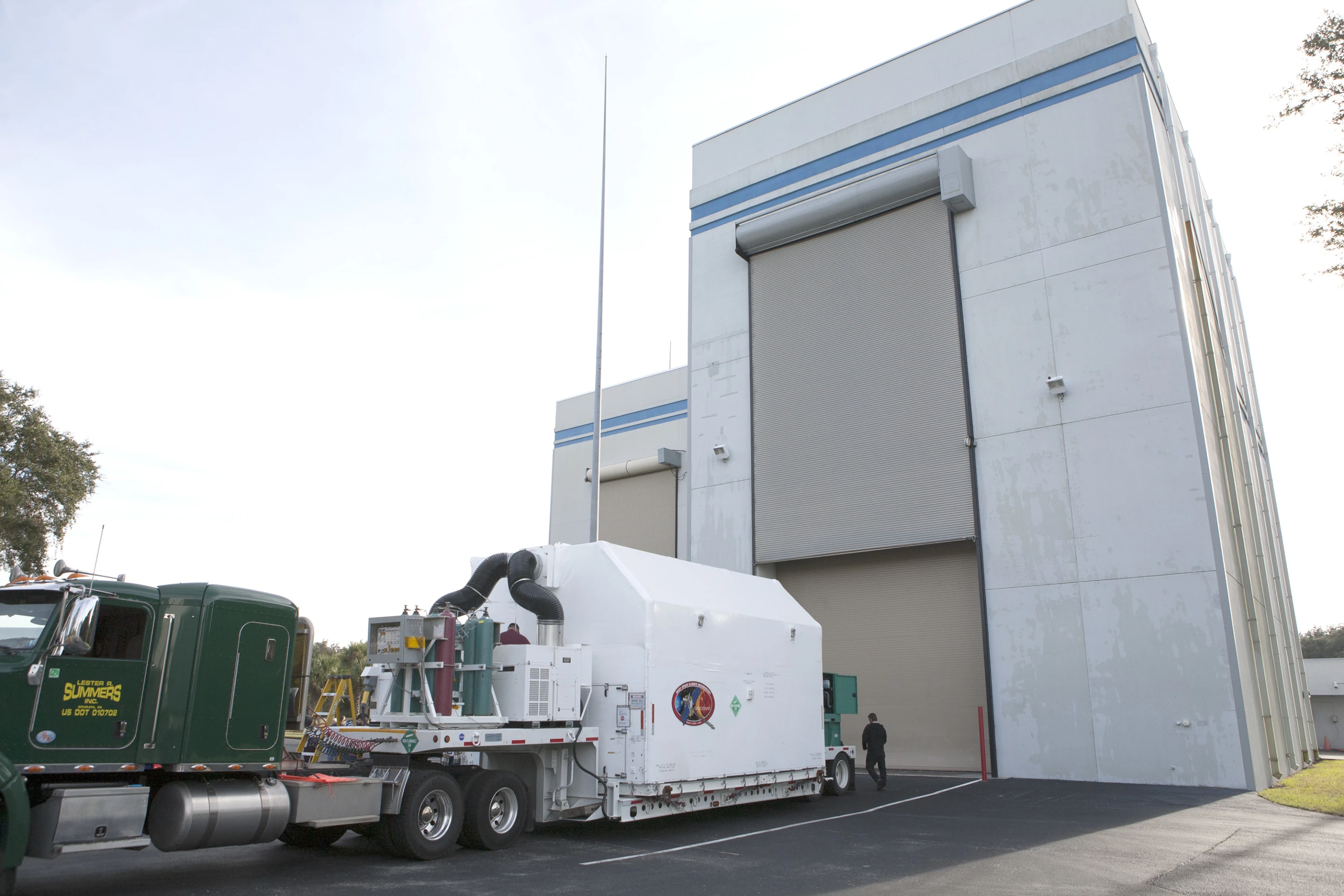 DSCOVR arrives in Florida (Photo: NASA/Kim Shiflett)