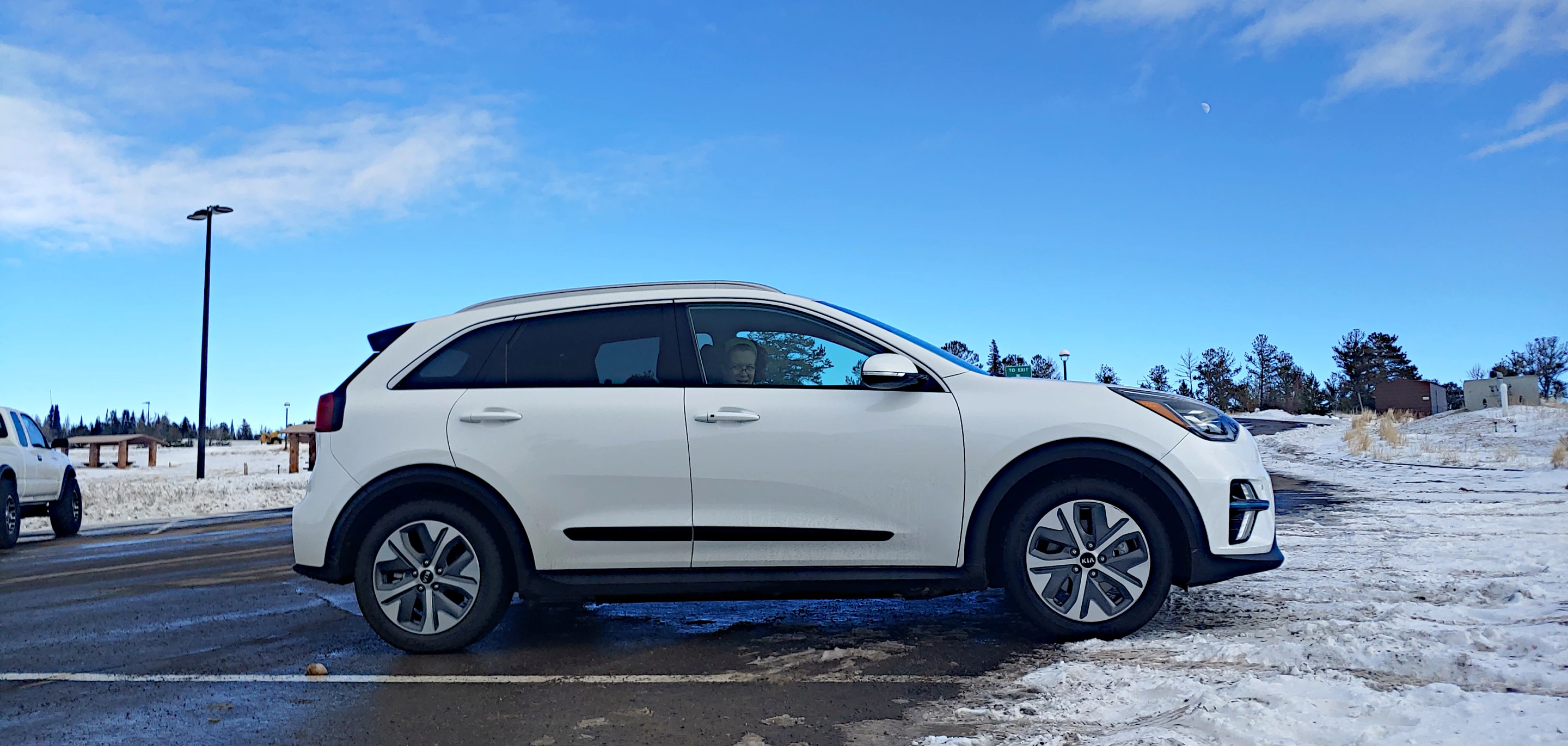 At the top of Sherman Pass between Cheyenne and Laramie, Wyoming, at an elevation of just over 8,600 feet