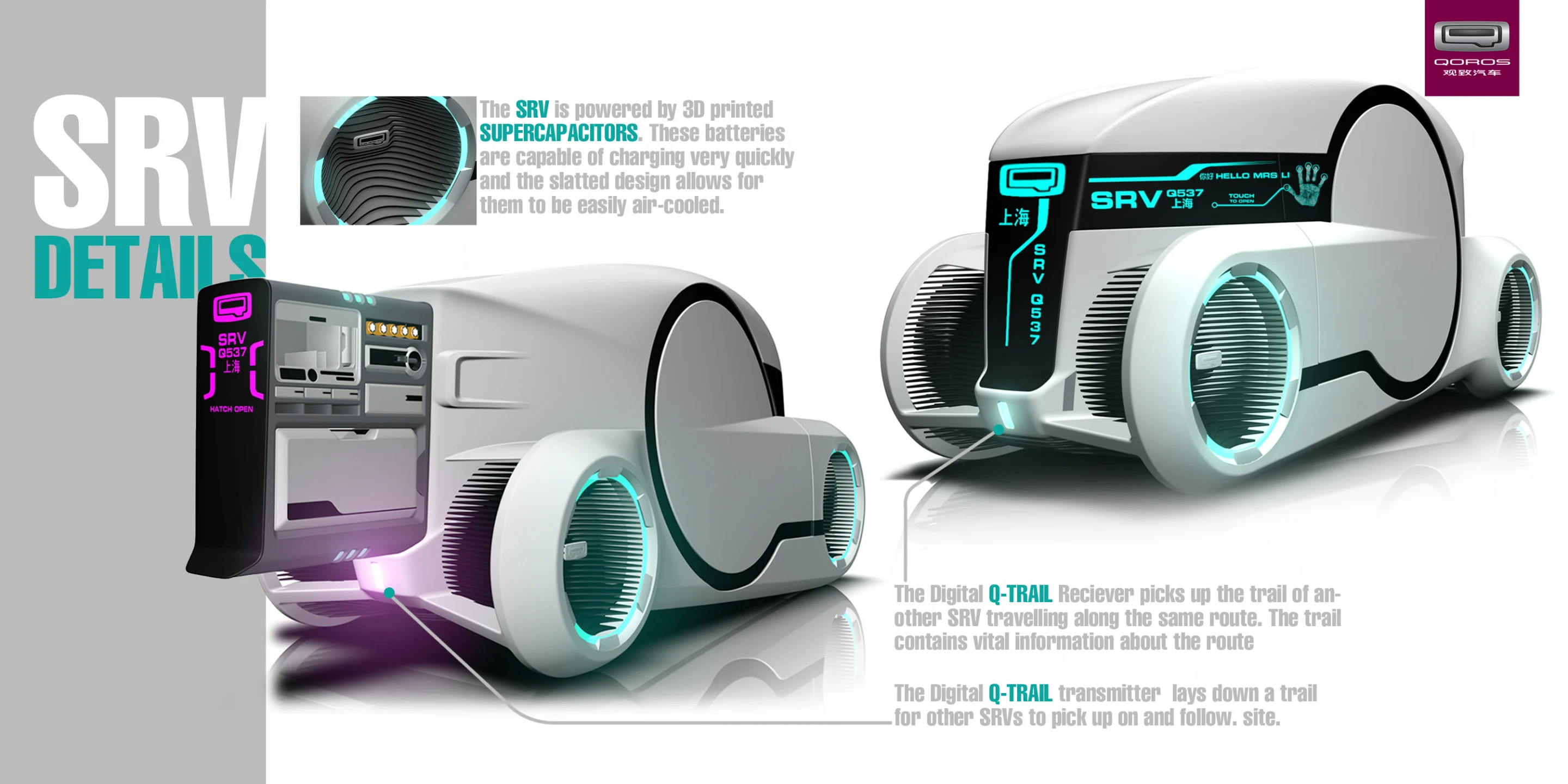 Using the silk worm as its inspiration, the Qoros Silk Road System would offer drivers an integrated, accident-free and sustainable transport system
