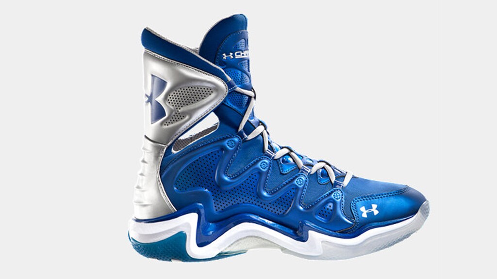 Under Armour's odd looking basketball shoe features articulating ankle  support