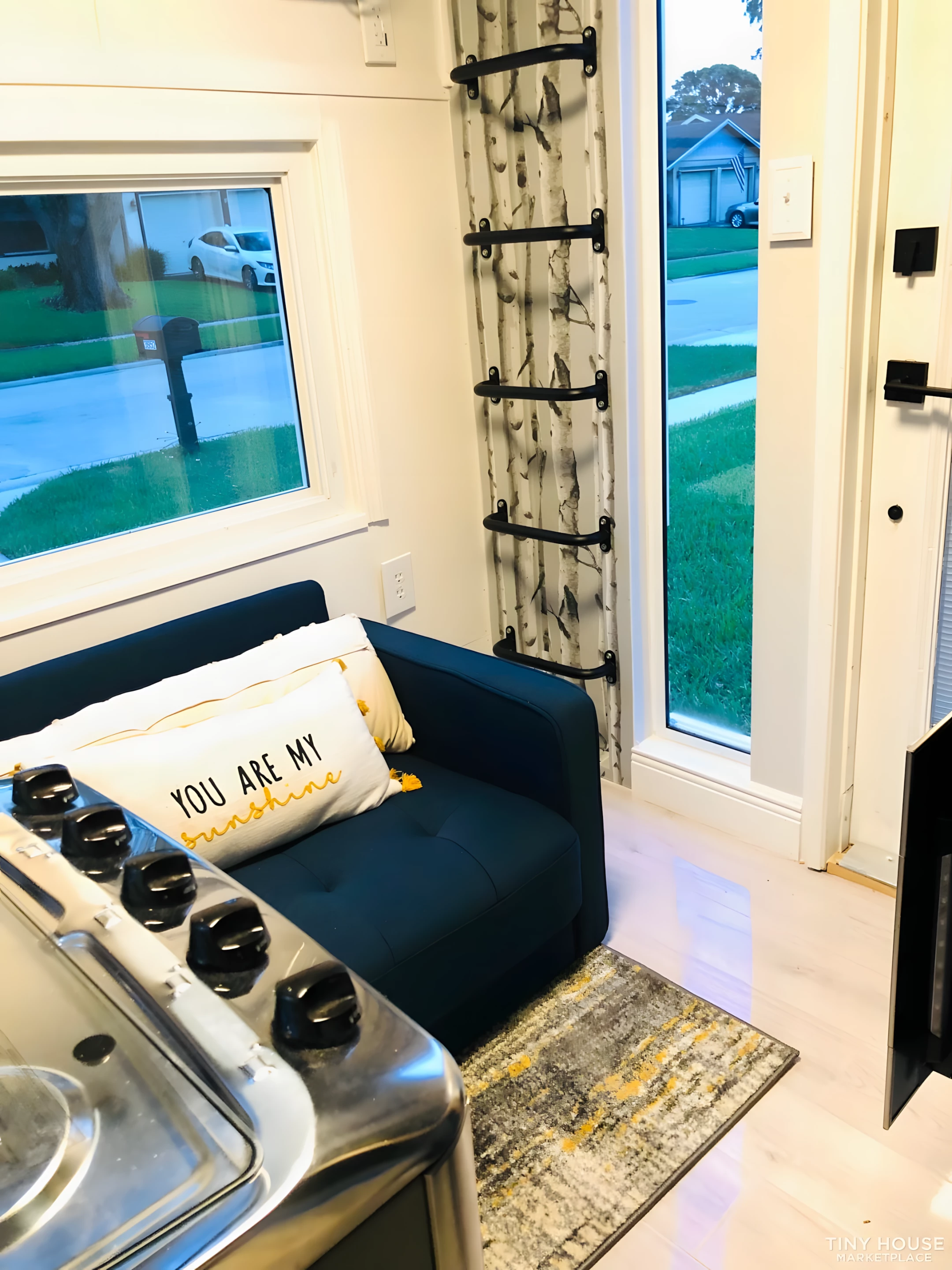 The Nano Micro House's compact living area can be had with a small sofa