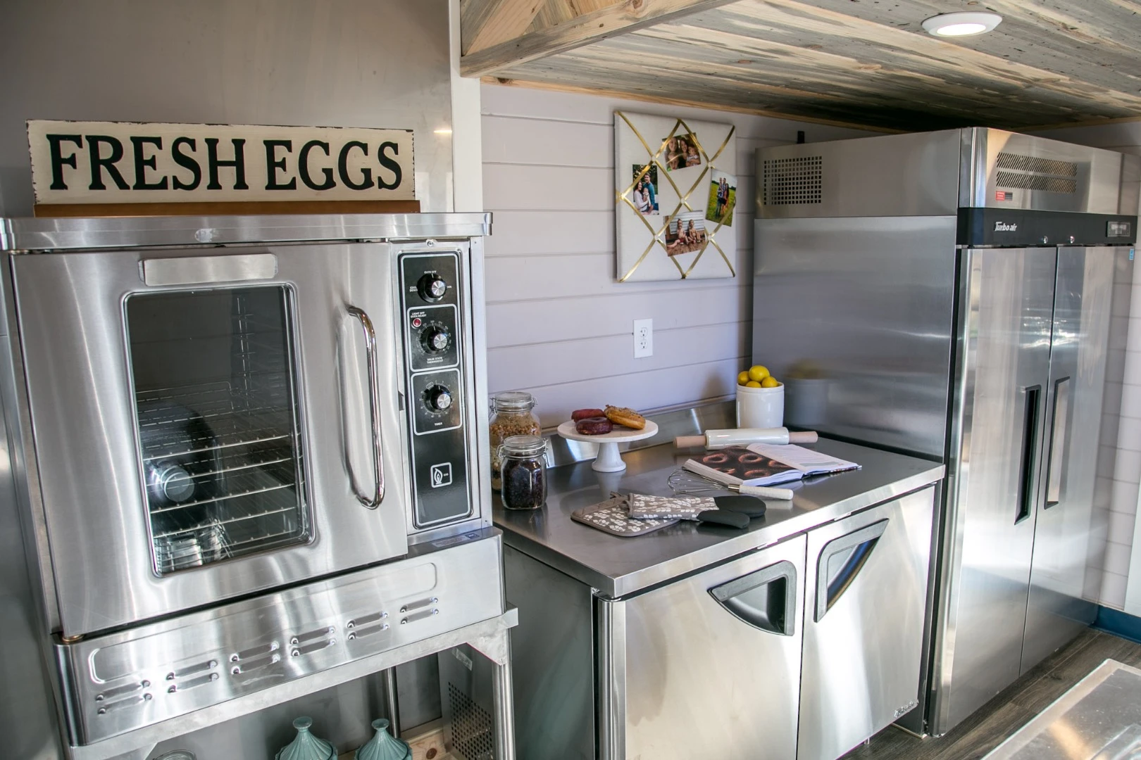 The Kentucky Donut Shop features a full working kitchen