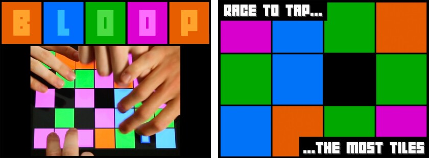 Bloop is a race to tap tiles