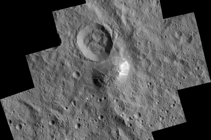 Ahuna Mons as captured by Dawn in its third mapping orbit