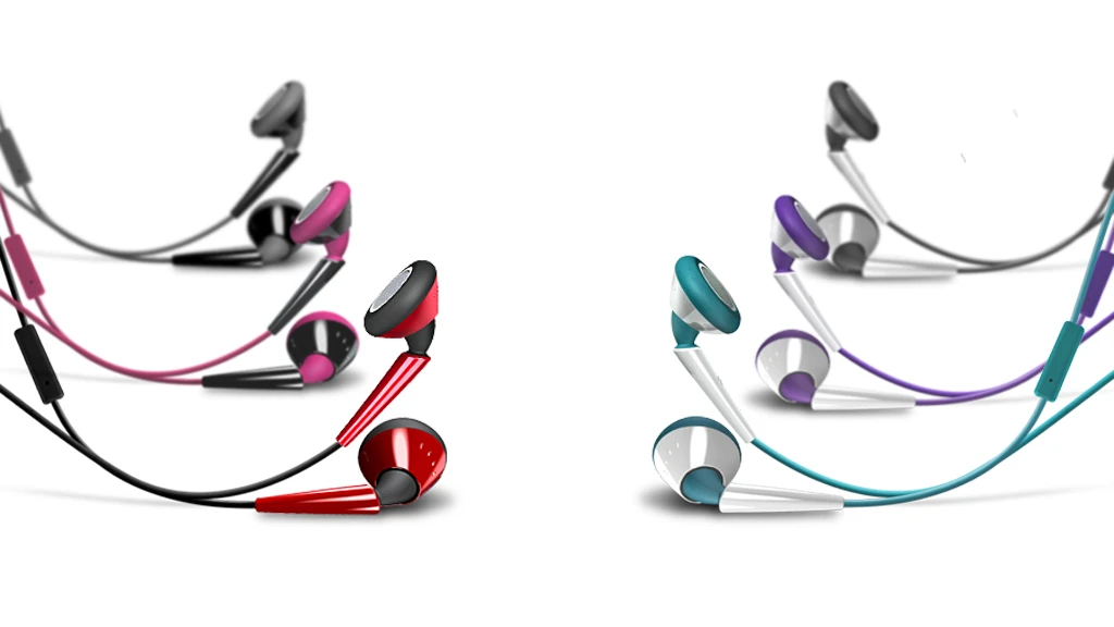 iSkin's earTone earphones color range