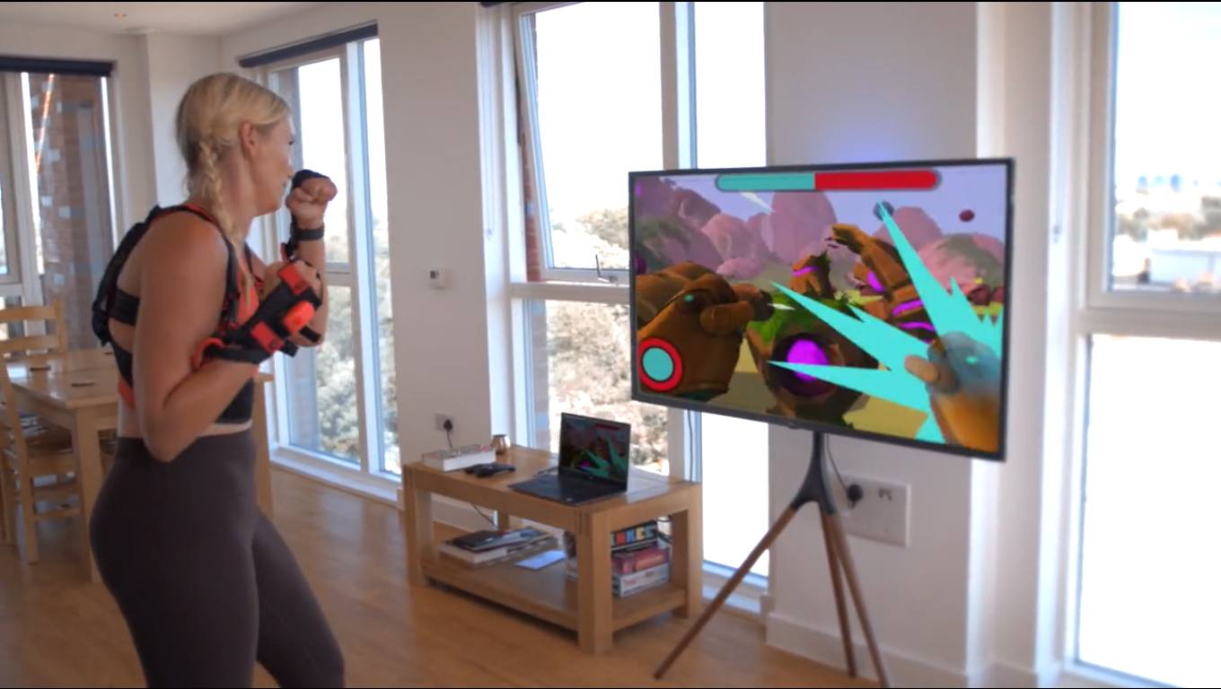 Resistance training video game has you punching fantasy monsters