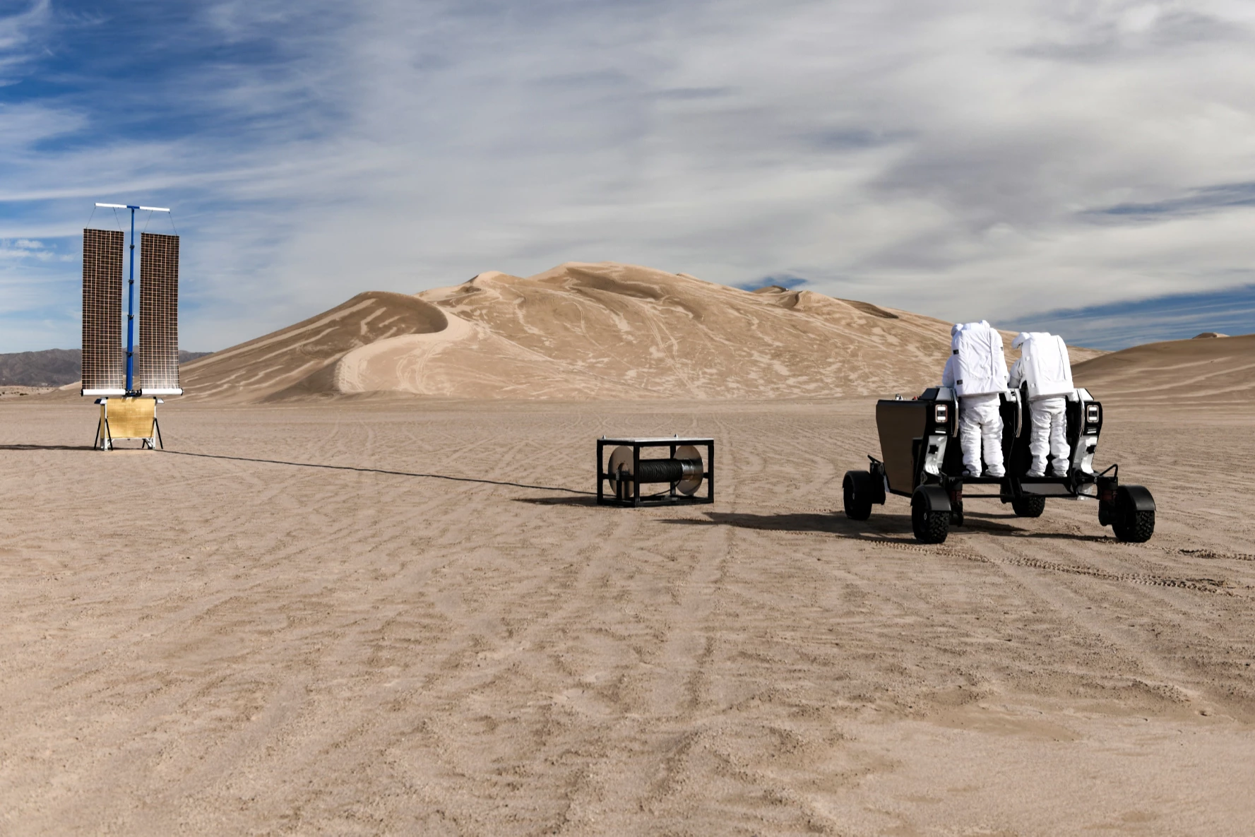 Testing the FLEX's payload capabilities using the two-person modular crew interface