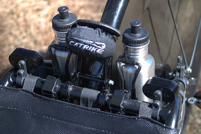 Silk's two water bottles are actually converted for storing small items