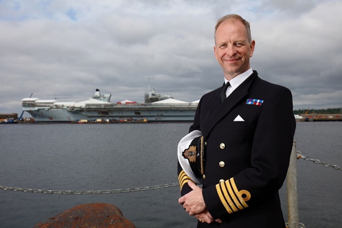 Captain Jerry Kydd, first commander of HMS Queen Elizabeth