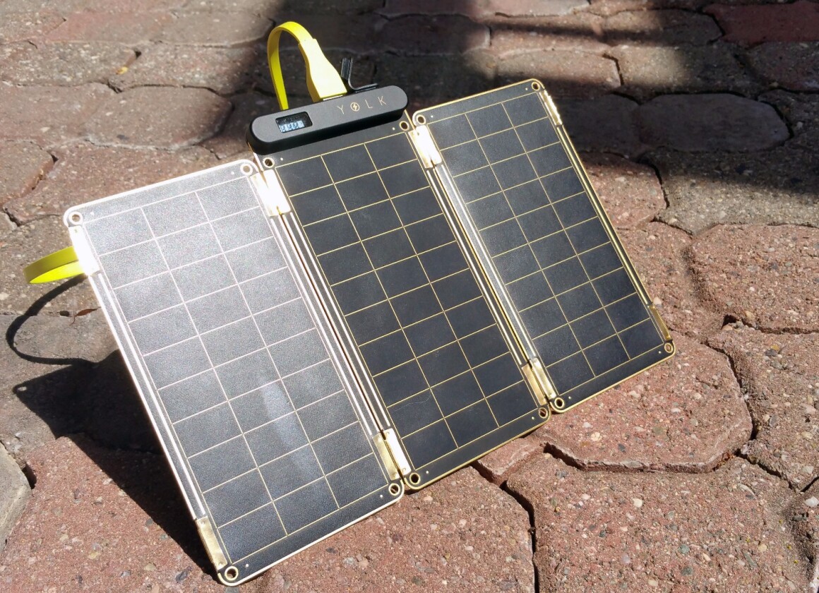 Solar Paper's panels magnetically attach at the sides to hold together while passing current through the terminals