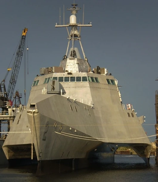 The US Navy's new Littoral Combat Ship, the U.S.S. Independence.