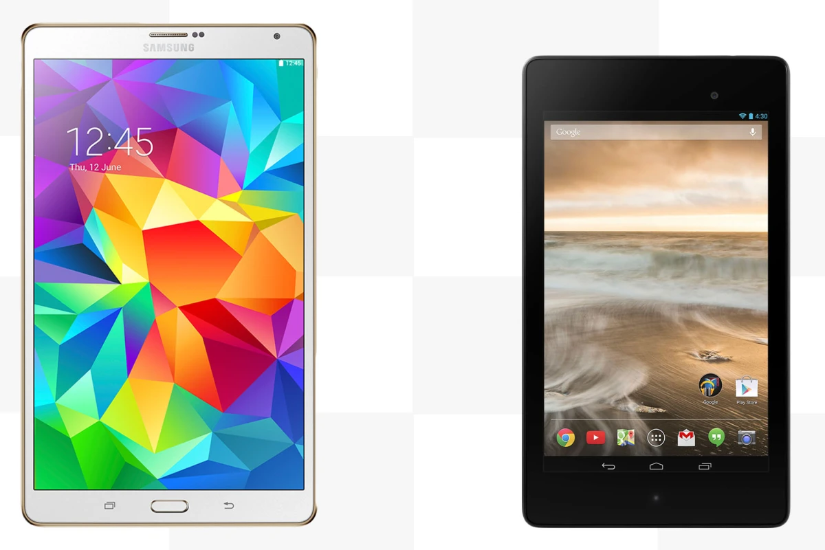 Gizmag compares the features and specs of the Samsung Galaxy Tab S 8.4 and Google/Asus Nexus 7 (2013)