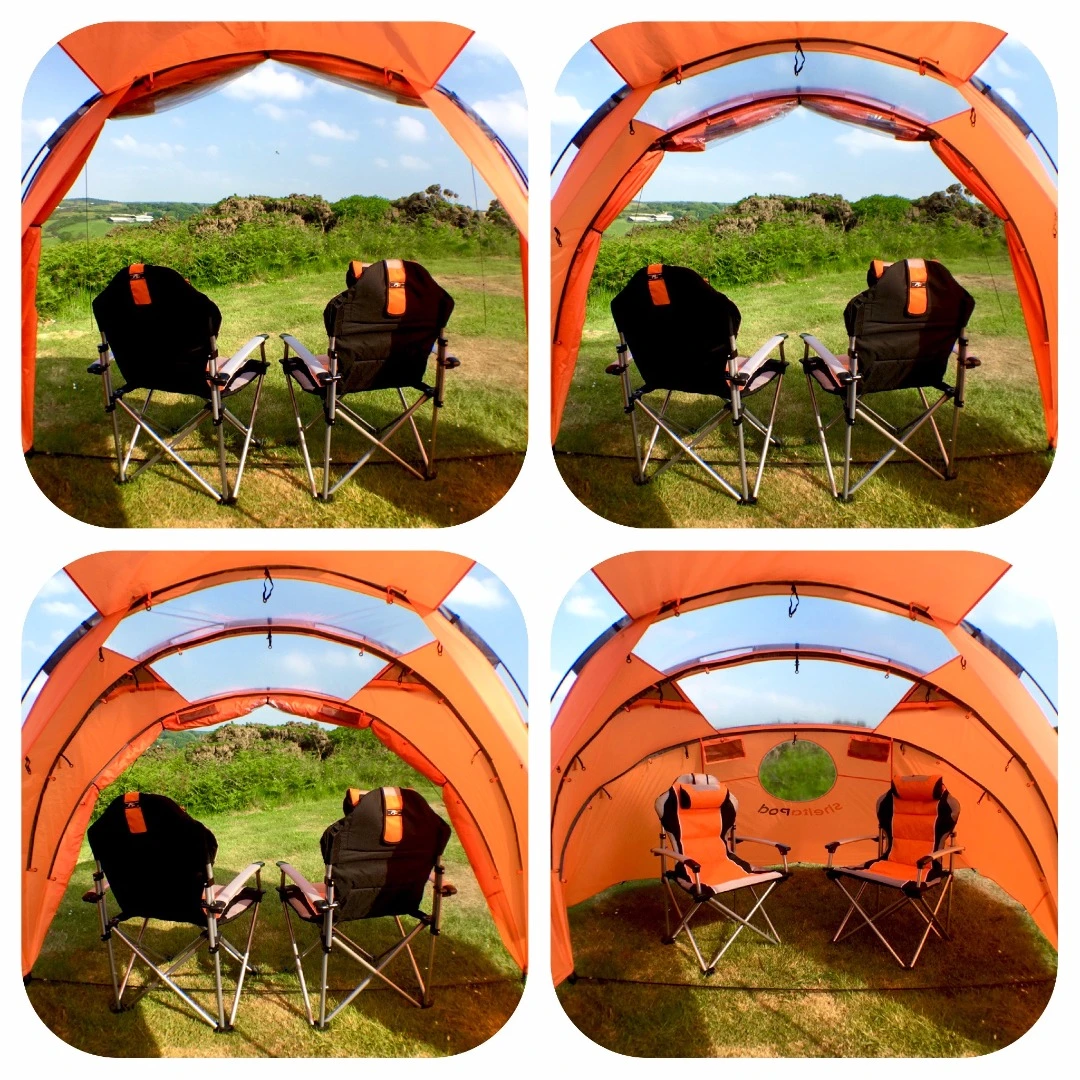 While camping is its main focus, the SheltaPod could be useful for a lot of different things, such as working as a picnic shelter or a makeshift "garage" for storing/fixing mountain bikes