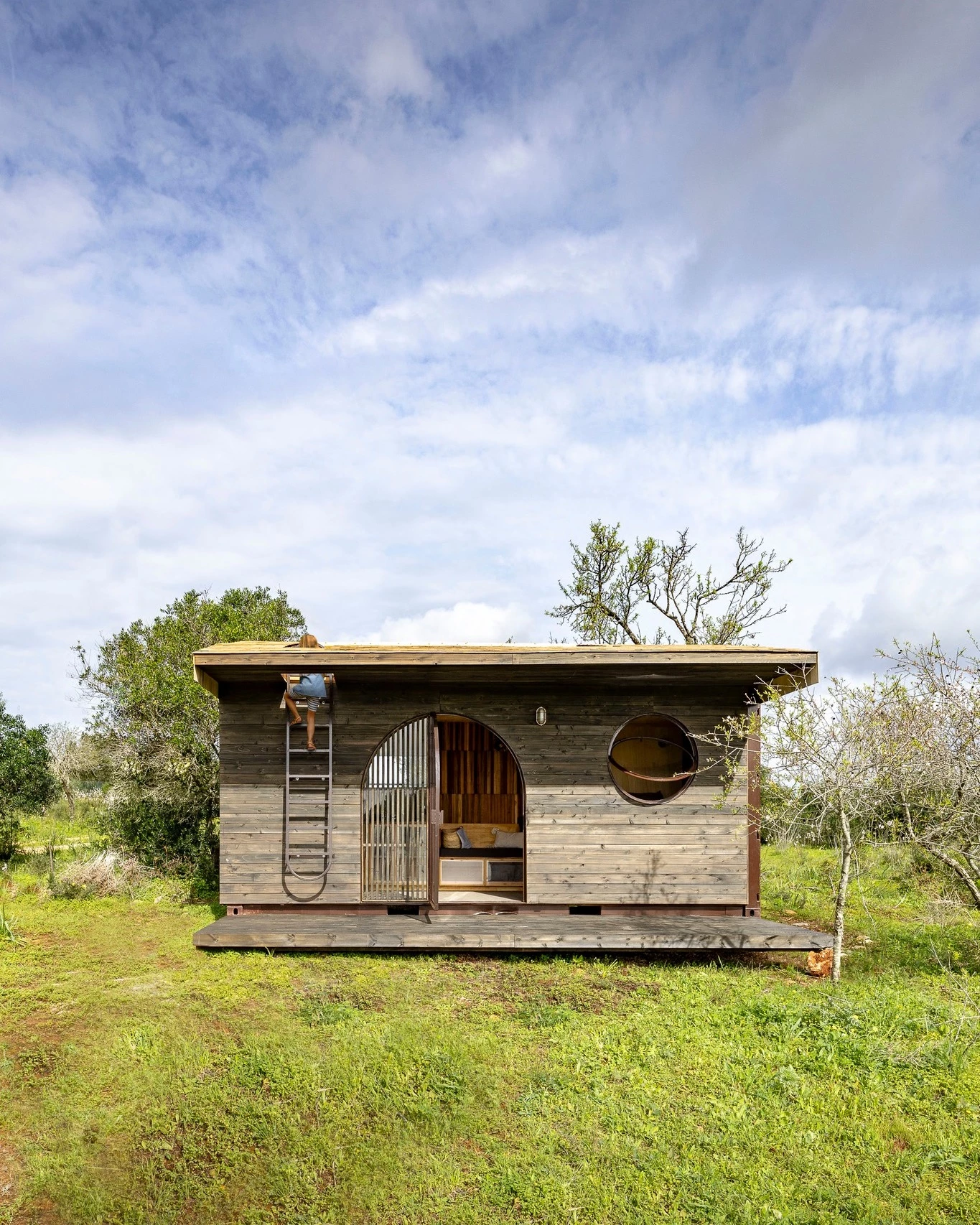 Cargo is a shipping container-based tiny house located in Lagos, in Portugal's beautiful Algarve region