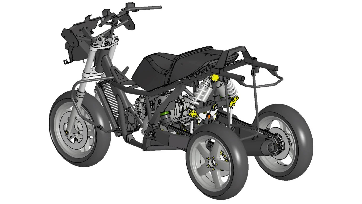 Another Xnovo layout for a three wheeler