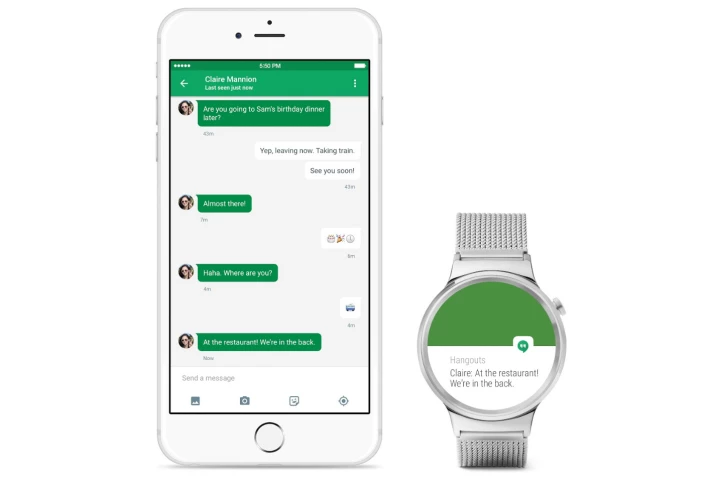 The Huawei Watch (pictured) will be one of the first Android Wear watches to work with iPhones