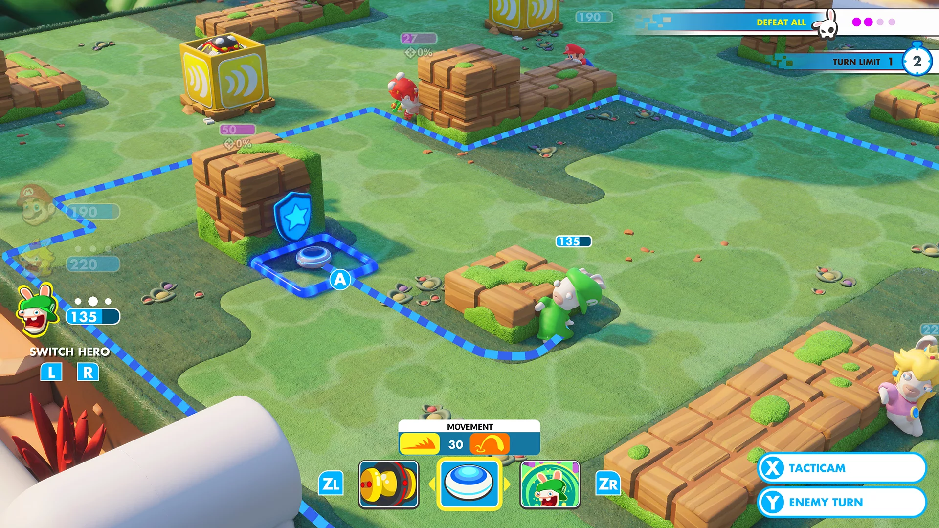 Mario + Rabbids: Kingdom Battle is a strategy game that's far better than it should be