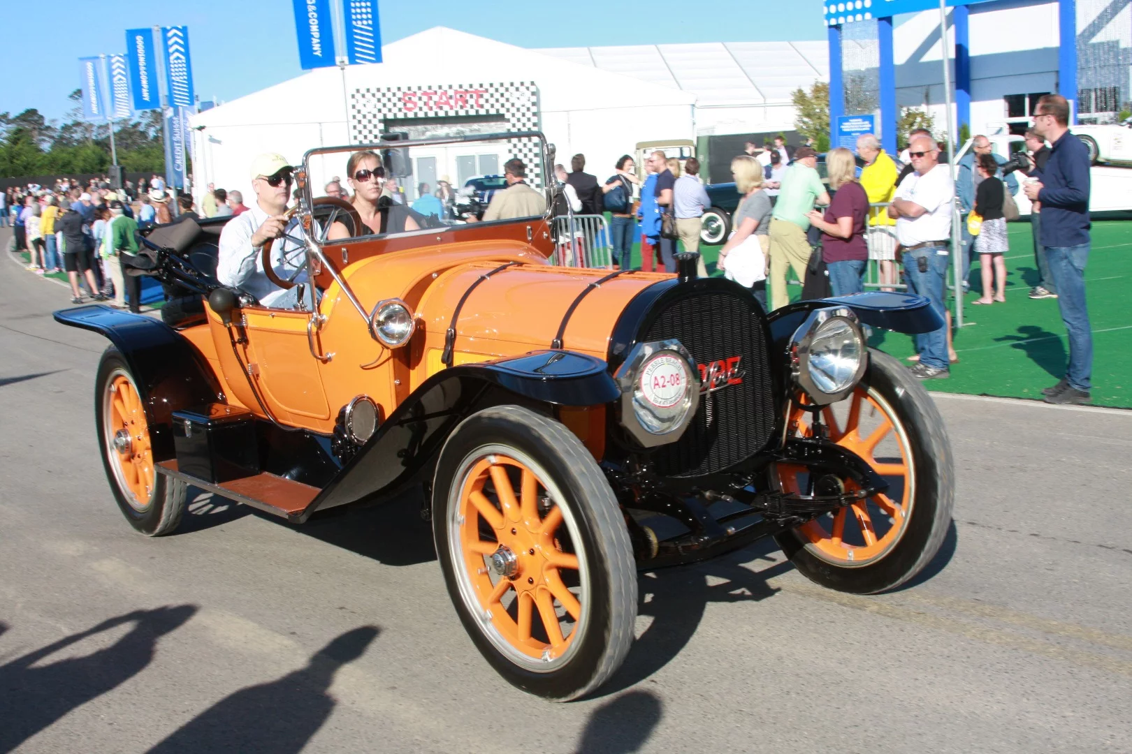 An open Pope begins The Pebble Beach Concours d'Elegance Tour d"Elegance'