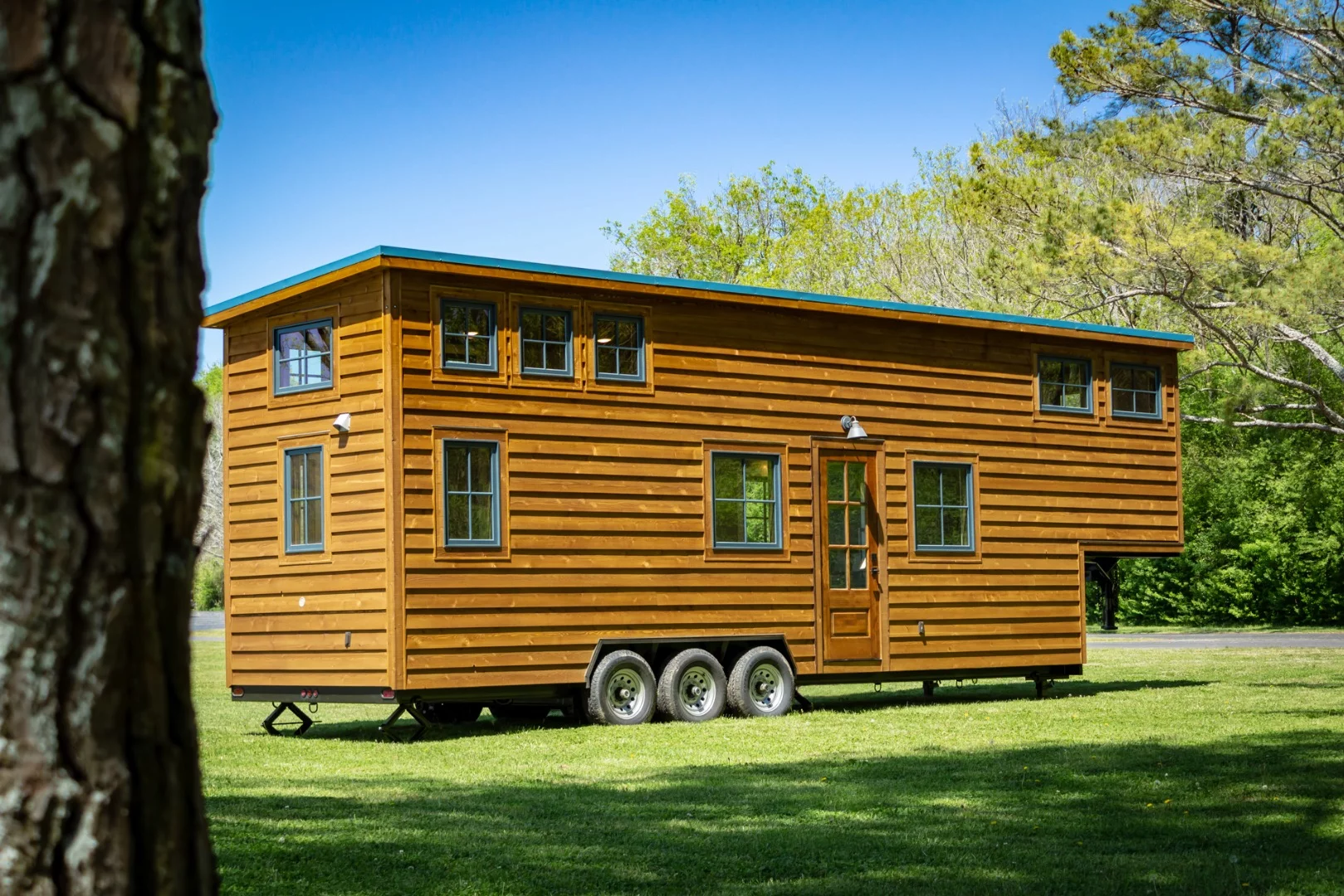 The Cedar House measures 35 ft (10.6 m) long