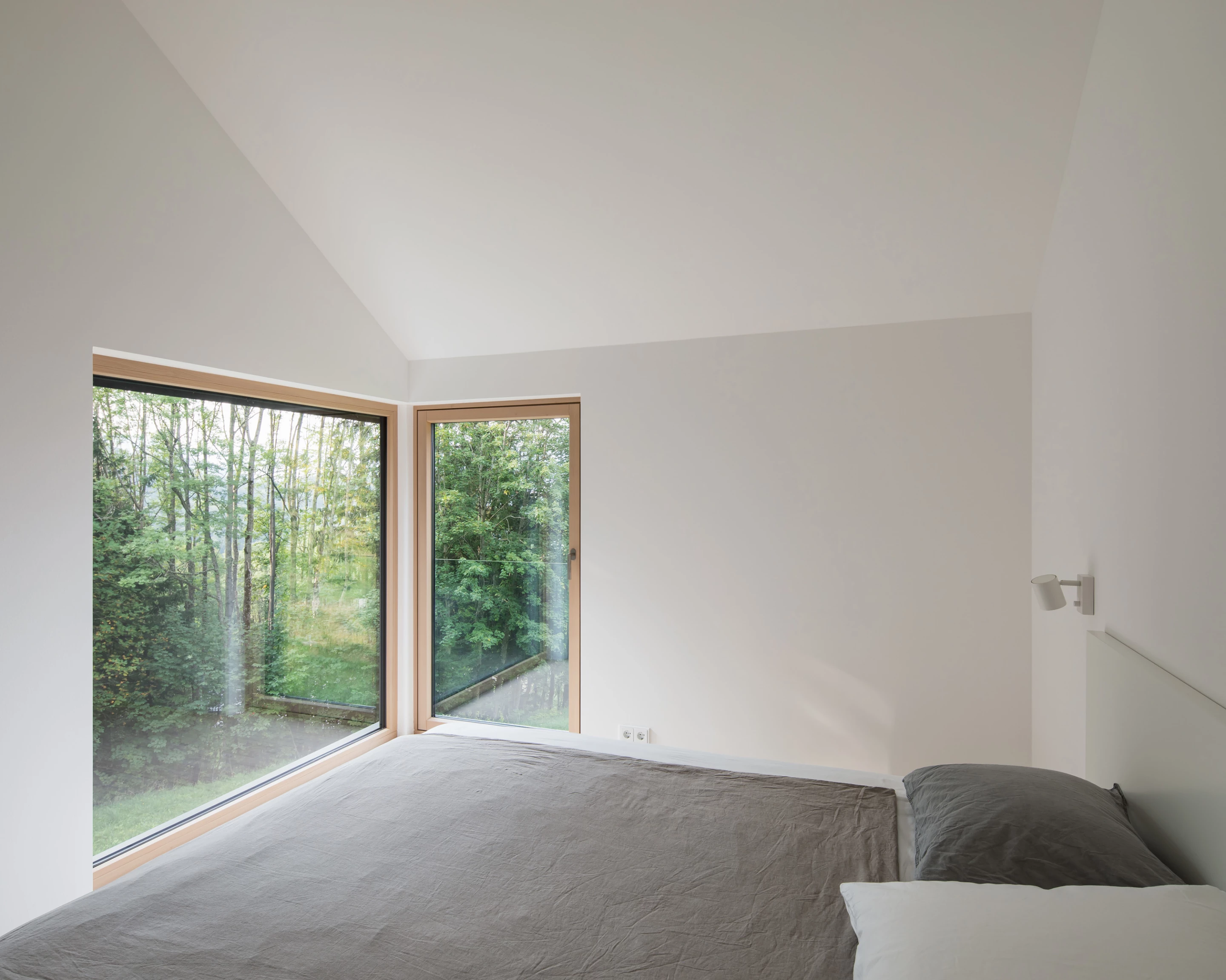 The Mountain House, an elegant rectangular-shaped home built into the slopes of the Austrian alps