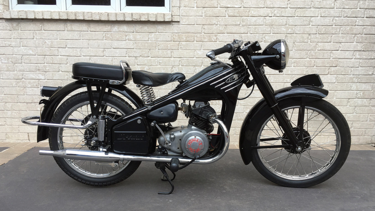 This 1953 Honda 3E Dream is a very rare motorcycle from the very beginnings of the world's largest motorcycle manufacturer. This model was actually Honda's first four-stroke motorcycle and even more significant when you consider that the brand has promoted four-stroke power ever since. Honda motortcycles are not yet considered highly collectible because they were invariably made in vast numbers. This bike was produced before Honda's star rose. One day it will be worth a lot more than this. Auction Description