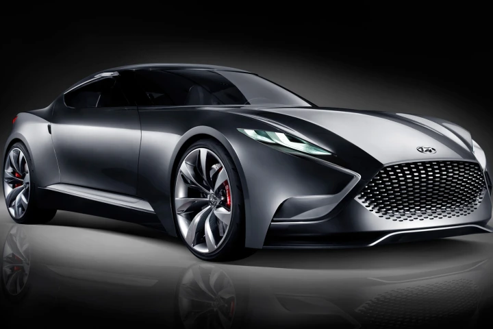 Aston Martin-like grille treatment, ‘Vette rear haunchings, and a dab of Miura concept and 370Z elements influence the HND-9's fluidic body treatment