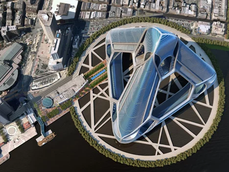 The New Orleans Arcology Habitat (NOAH) concept for the banks of the Mississippi
