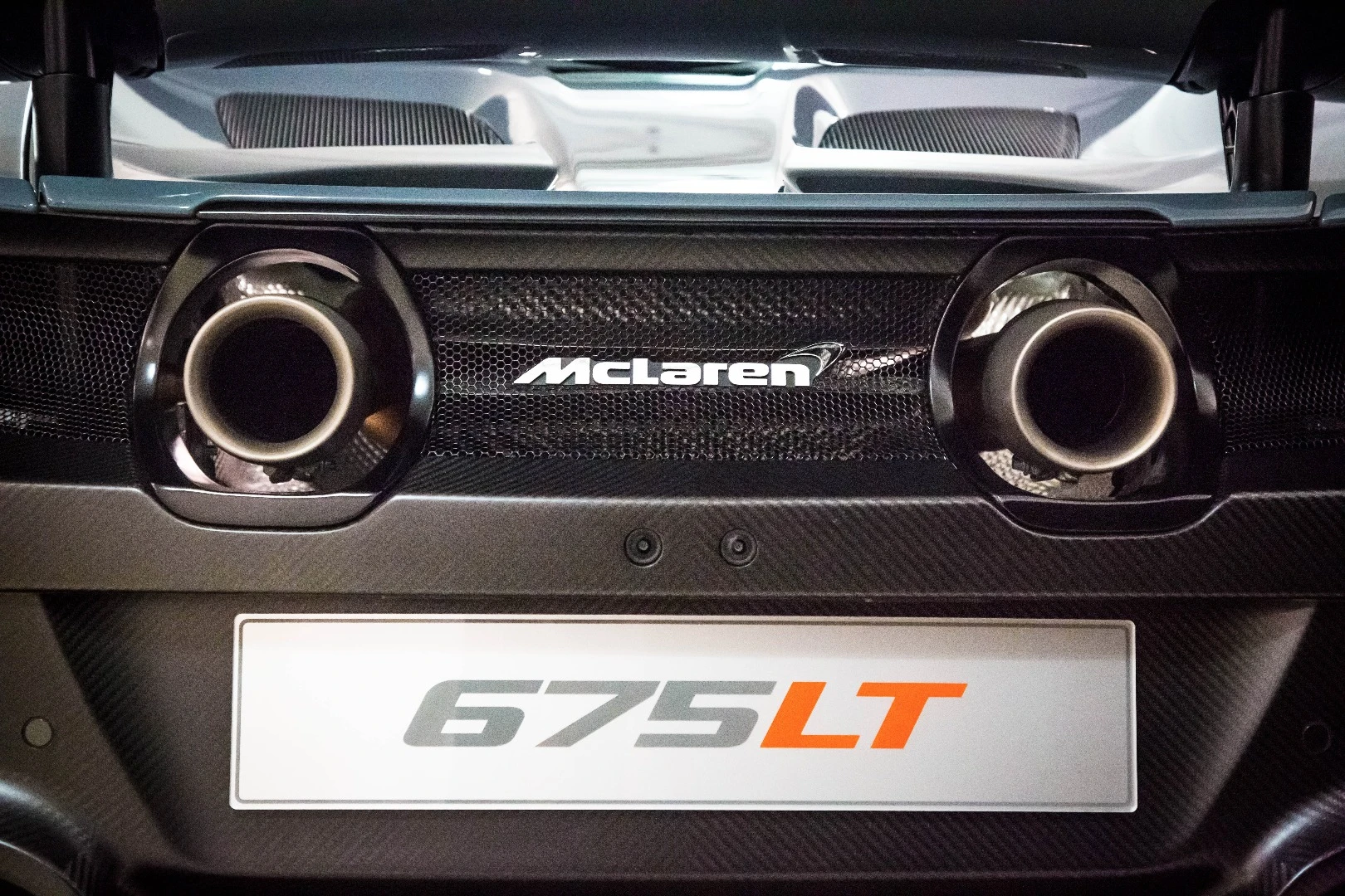 The car's titanium exhaust saves weight, and looks brilliant to boot
