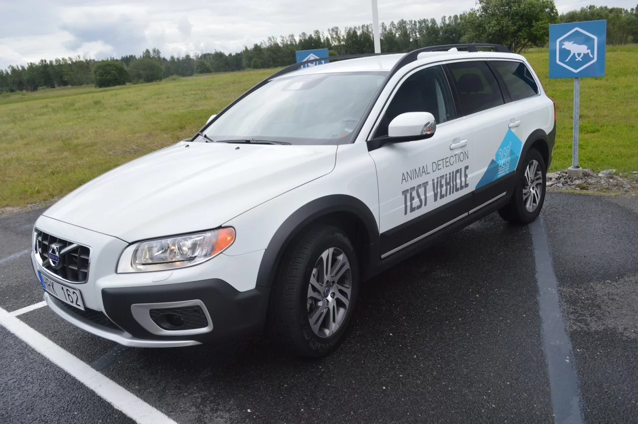 Volvo's Animal Detection test vehicle (Photo: Gizmag)