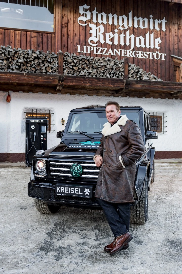 Arnold Schwarzenegger has been a part of the electric G-Class's development and was on hand for its debut