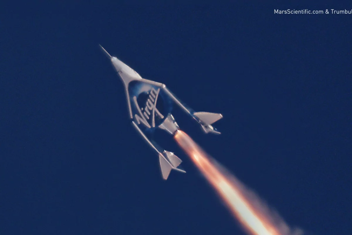 Virgin Galactic's spaceplane in action