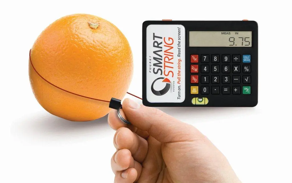 Pocket Smart String uses a flexible string instead of a semi-rigid tape for measuring items