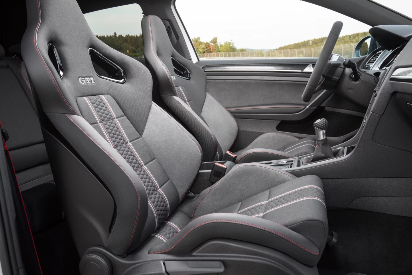 The new seats include Alcantara trim and honeycomb patterning