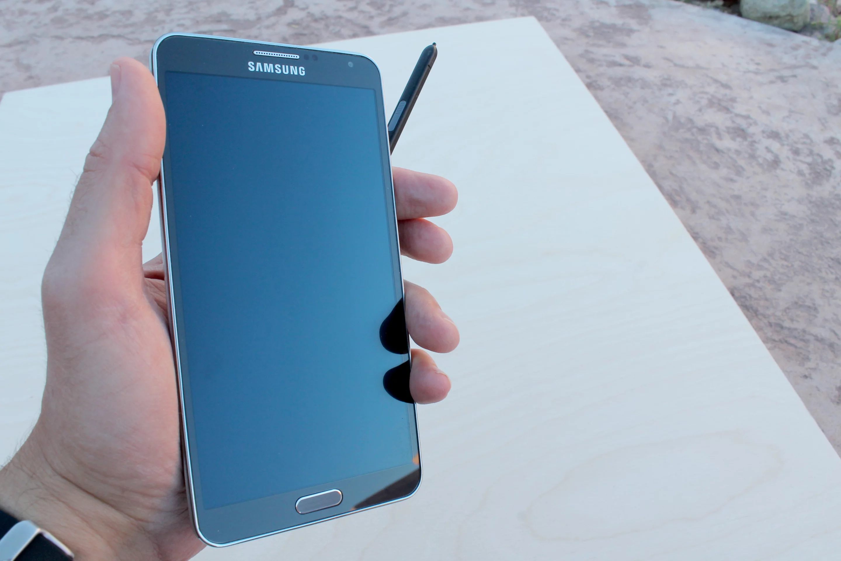 The Note 3's display is seven percent bigger than its predecessor's