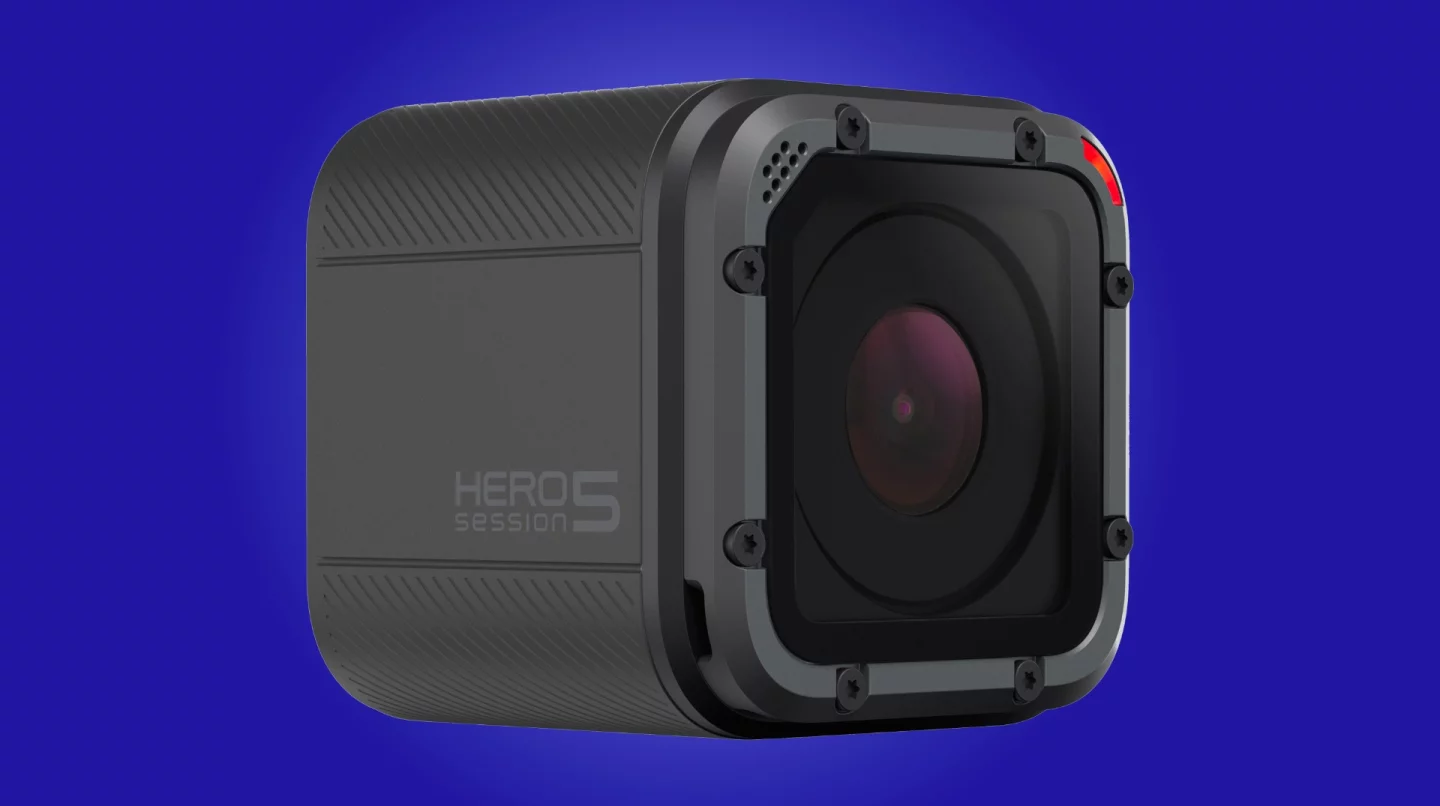 The GoPro Hero5 Session is a small cube-shaped 4K action camera