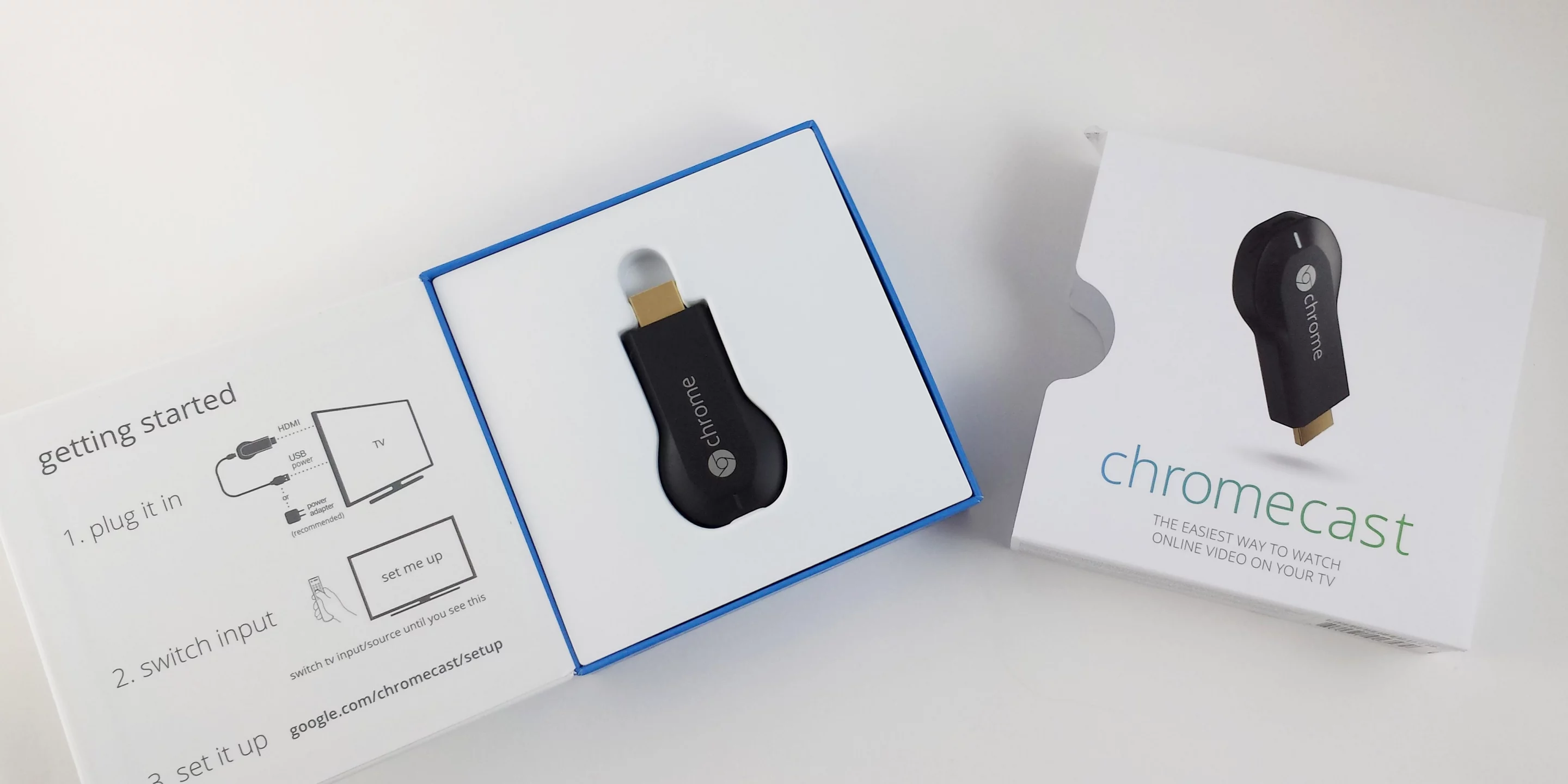 Chromecast in its original packaging