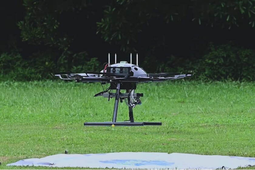 Autonomous drones often depend on visual cues for precise location, but they face challenges in dark, rainy, or foggy conditions when ground-based lights are unavailable.