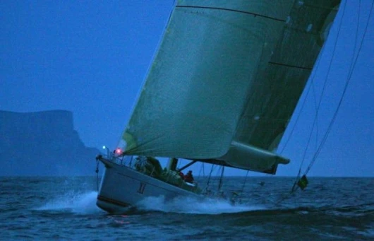 WILD OATS XI off Tasman Island Photo: Daniel Forster