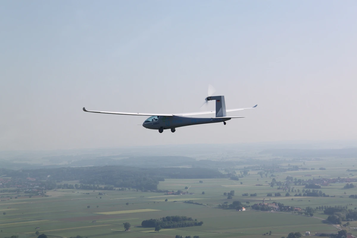 The electric powered eGenius concept demonstrator on its successful maiden flight
