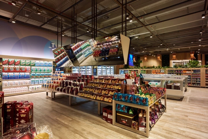 The Supermarket of the Future uses interactive tables to display useful information on more than 6,000 products