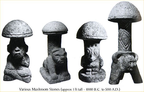 3000 year old mushroom statues