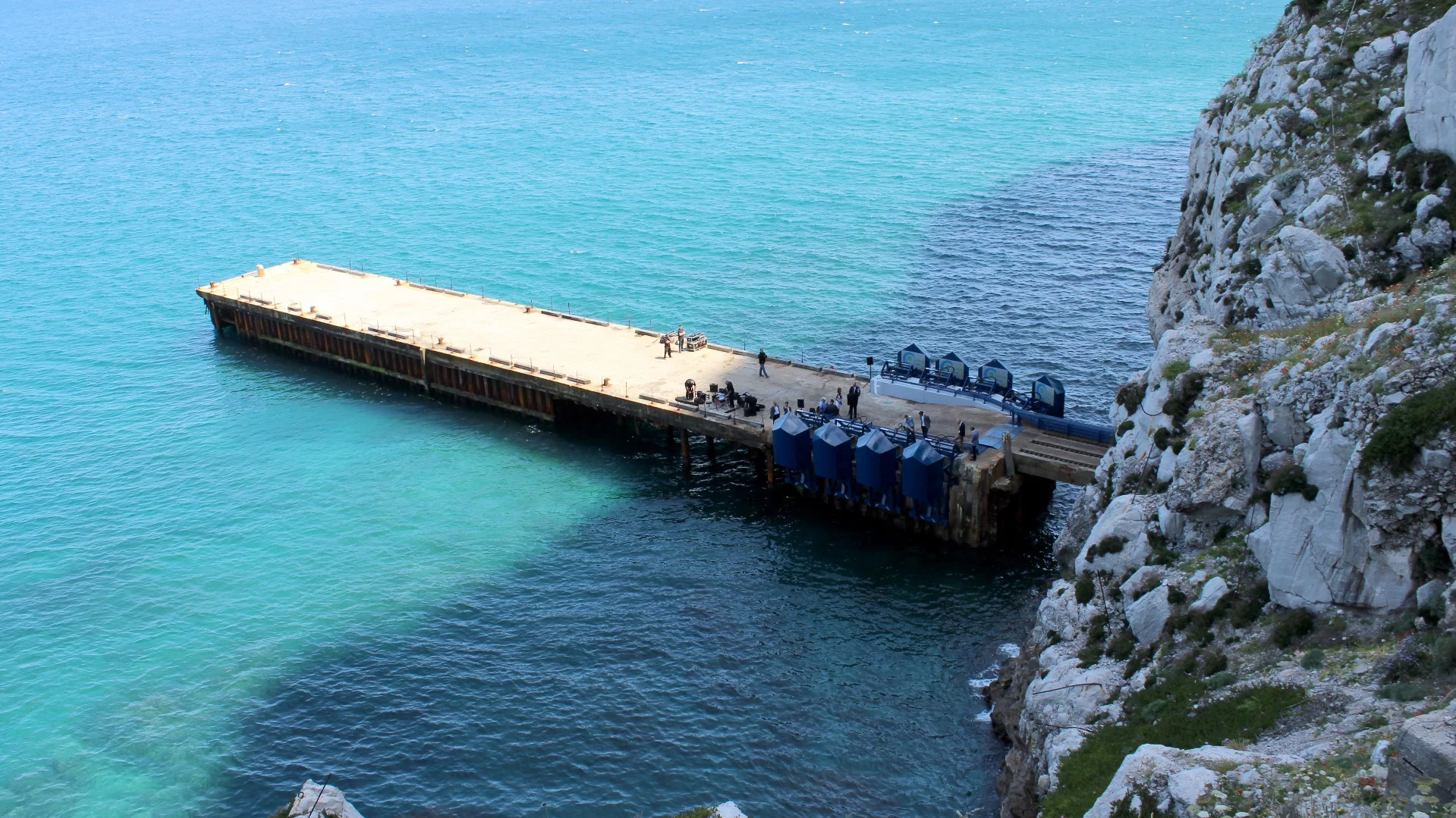 Sitting in the shadow of the famous Rock of Gibraltar, Eco Wave Power's first grid-connected station provides just a glimpse of things to come