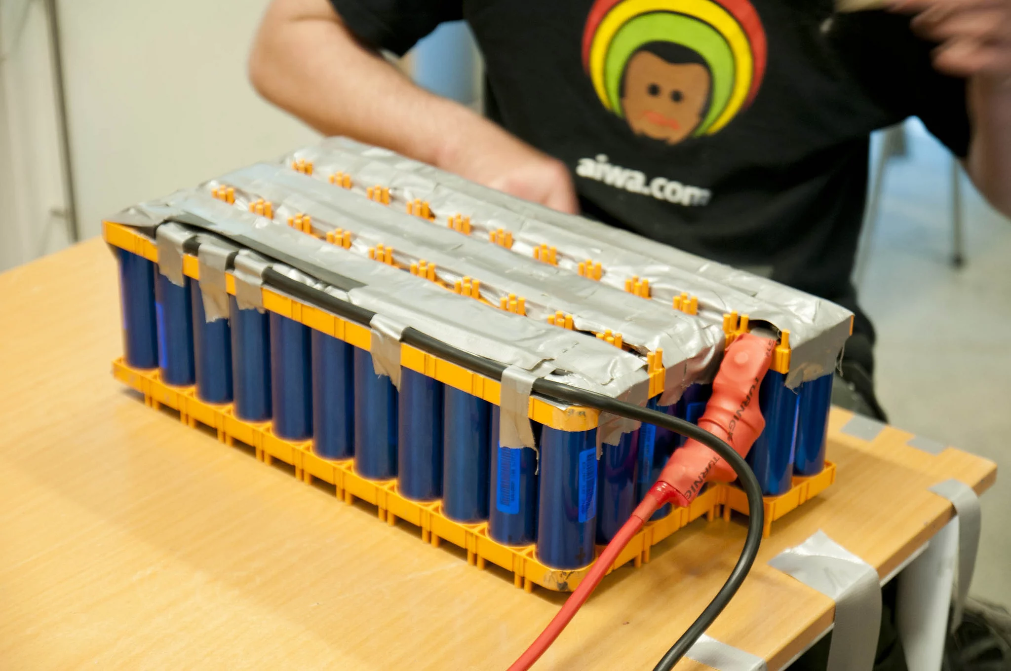 The Roskva motorcycle is powered by 414 individual lithium iron phosphate cells in series