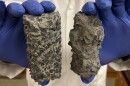 Samples of concrete, treated with the enhanced sealant (left) and its conventional counterpart (right) – the optimum formulation contained 0.06 percent graphene oxide by weight, and 0.15 percent montmorillonite nanoclay