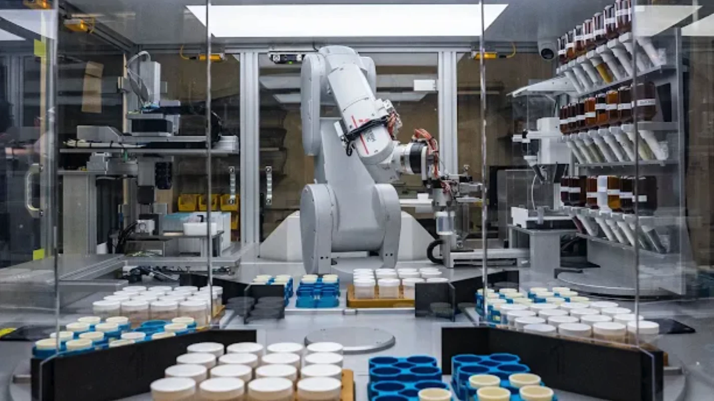 A robotic lab at Berkeley has already created 41 of the 380,000 new inorganic crystals discovered by Deepmind's GNoME AI