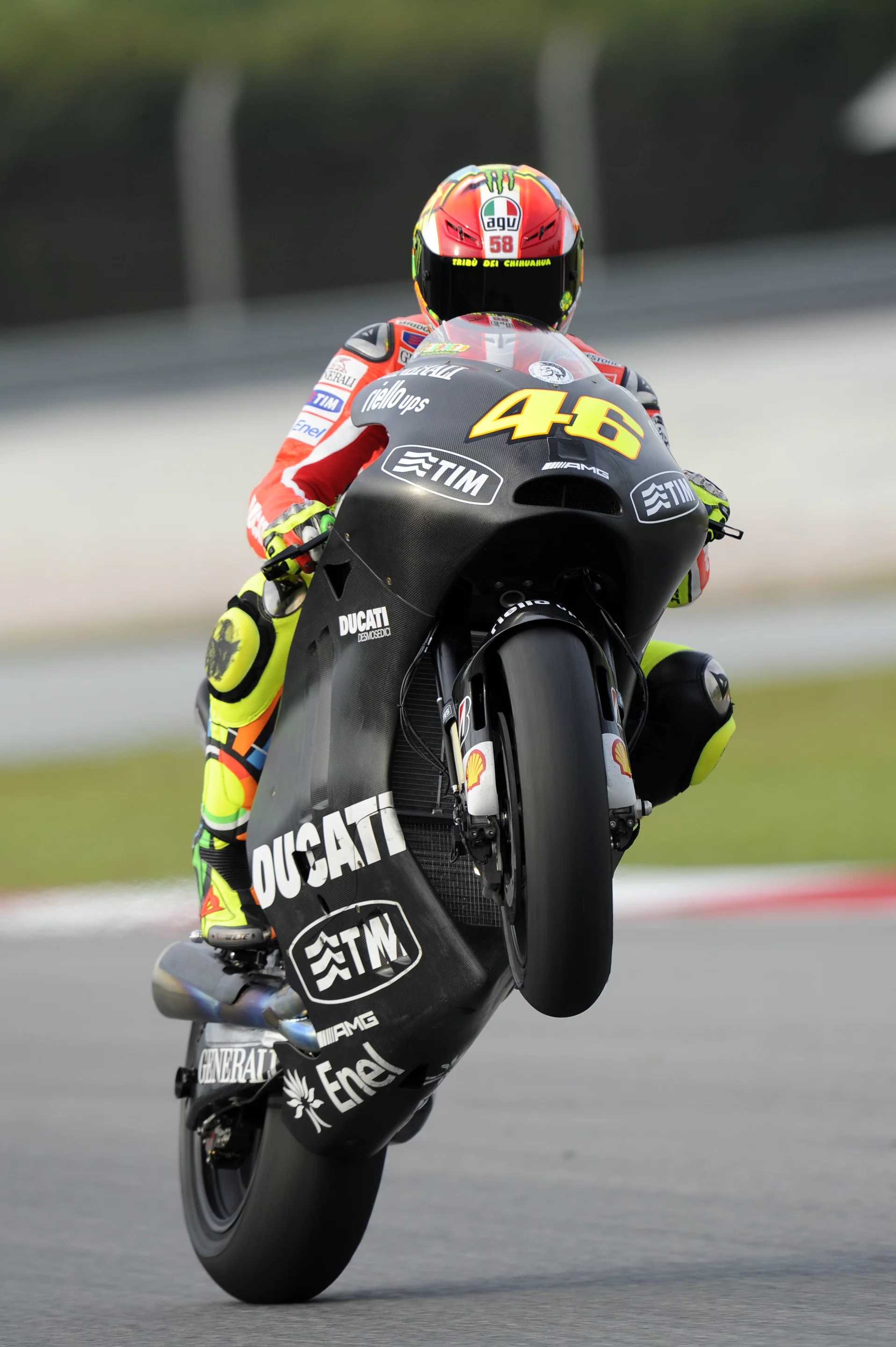 Valentino Rossi aboard the Ducati