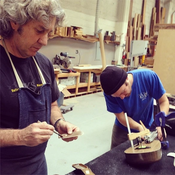 A Clara ukulele being assembled ahead of today's launch
